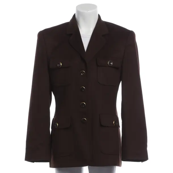 Mid-Season Jacket, in Brown, Wool, Escada