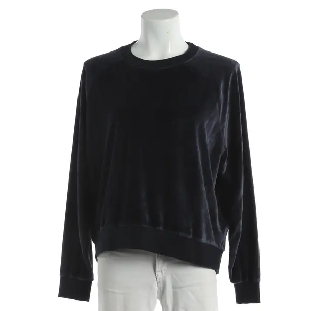 Felpa, in Blu, Cotone, Chiuso