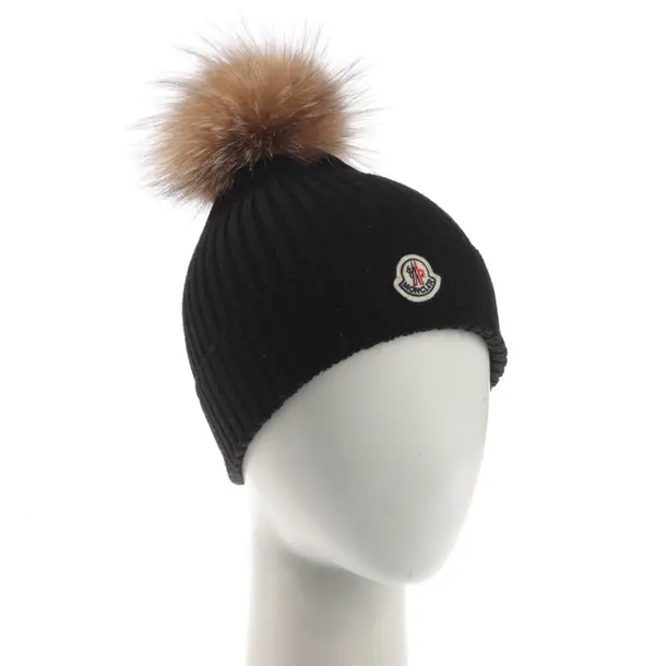 Beanie, in Black, Wool, Moncler
