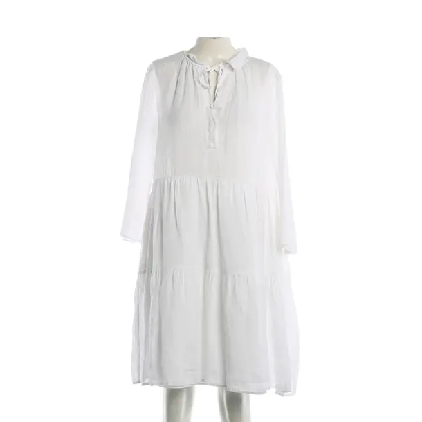 Dress, in White, Linen, 0039 Italy