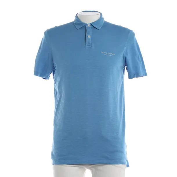 Poloshirt, in Blau, Baumwolle, Marc O'Polo