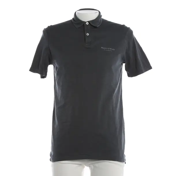 Poloshirt, in Dunkelgrau, Baumwolle, Marc O'Polo