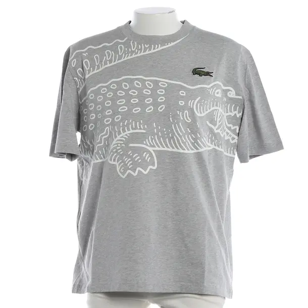 T-Shirt, in Gray, Cotton, Lacoste
