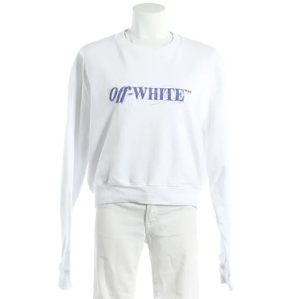 Sweatshirt, in White, Cotton, Off-White