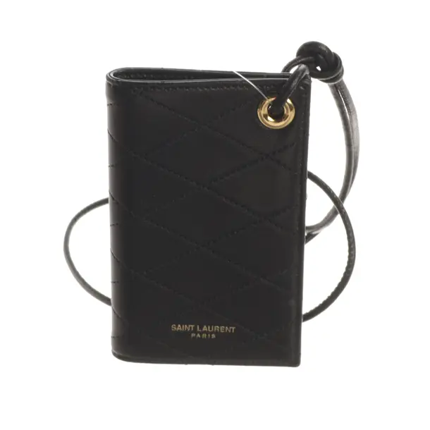 Card Holder, in Black, Leather, Saint Laurent