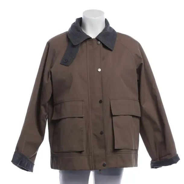 Übergangsjacke, in Braun, Baumwolle, Brunello Cucinelli