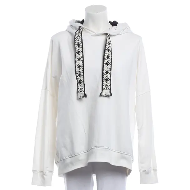 Hoodie, in White, Cotton, Sem Per Lei.