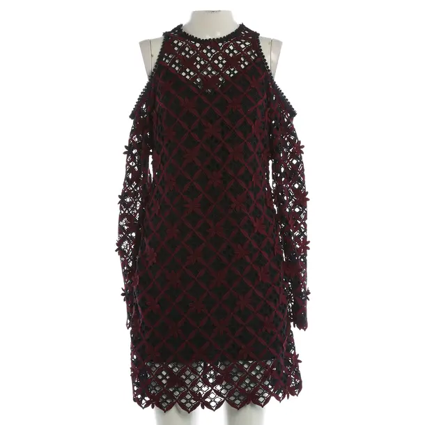 Cocktail Dress, in Bordeaux, Polyester, self-portrait