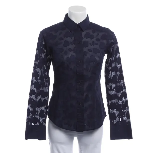 Bluse, in Blau, Baumwolle, Van Laack
