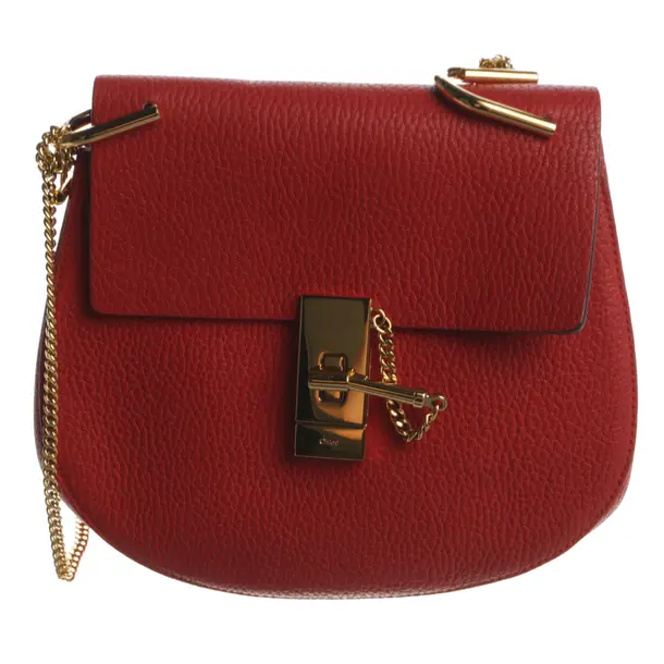 Shoulder Bag, in Red, Leder, Chloé