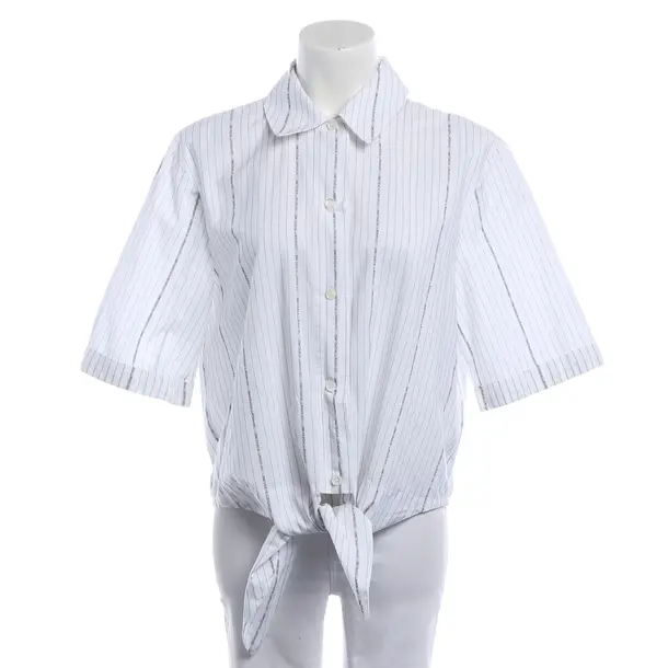 Blouse, in White, Cotton, Off-White