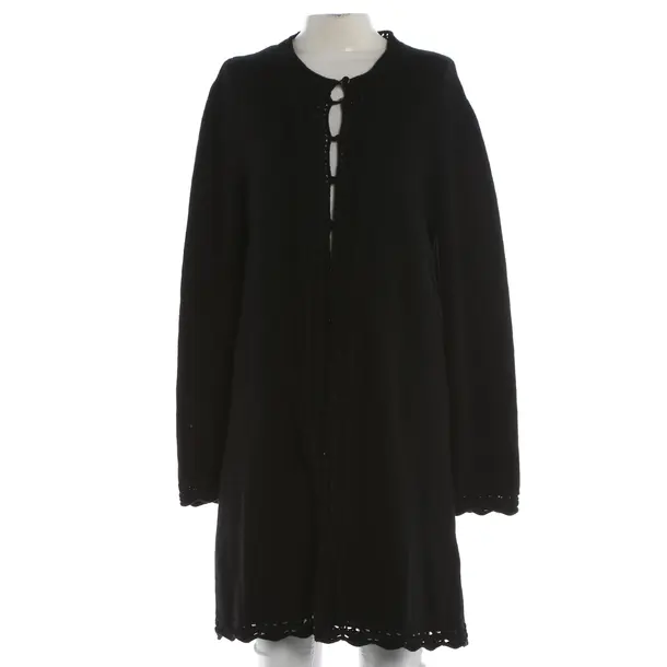 Cardigan, in Nero, Lana, Rosso Valentino