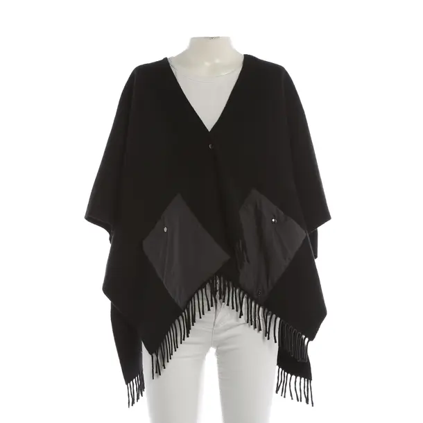 Poncho, in Schwarz, Wolle, Bogner