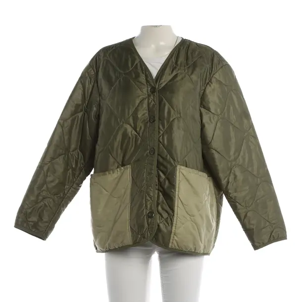 Mid-Season Jacket, in Olive Green, Polyester, Anine Bing
