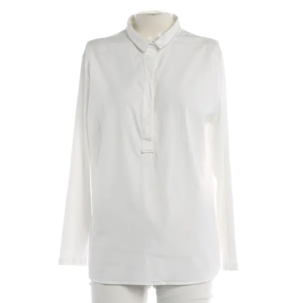Blouse, in White, Cotton, Peserico