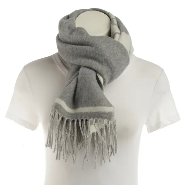Scarf, in Gray, Wool, Hugo Boss Black Label