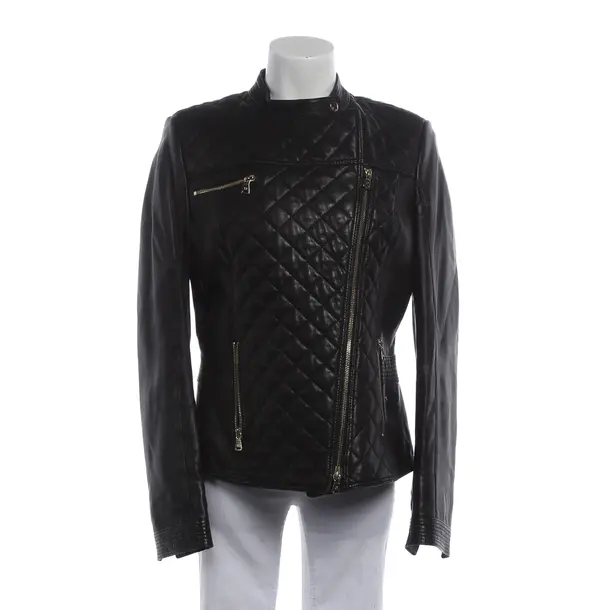 LeatherJacket, in Black, Leder, Aigner