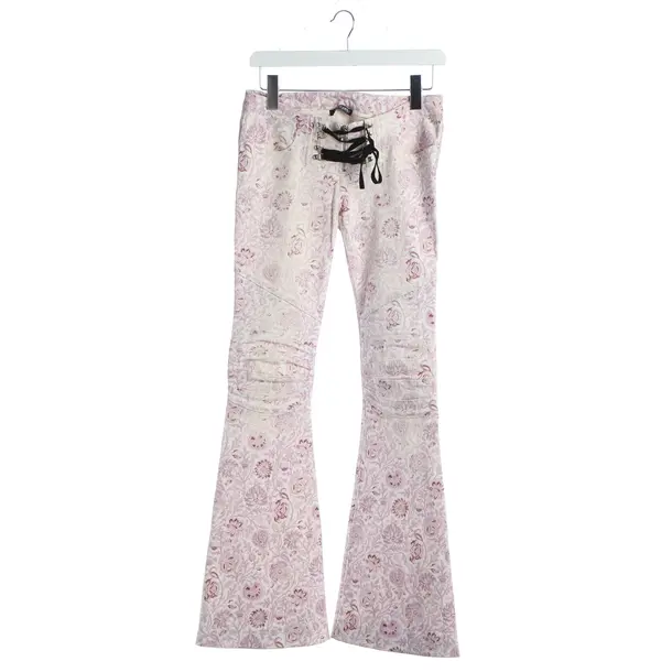 Jeans svasati, in Bianco, Cotone, Balmain