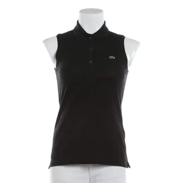 Top, in Black, Cotton, Lacoste