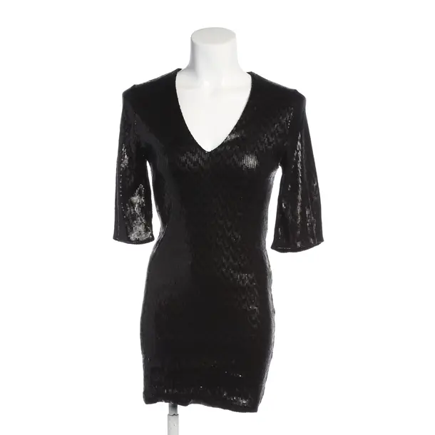 Cocktailkleid in Schwarz, Viskose, Saint Laurent