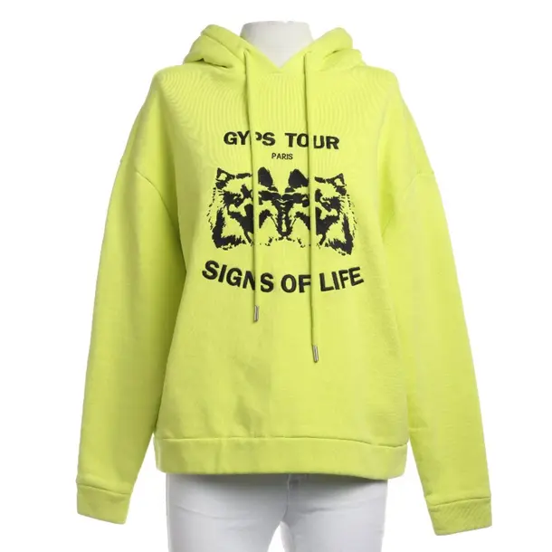 Felpa con cappuccio, in Giallo neon, Cotone, Maje