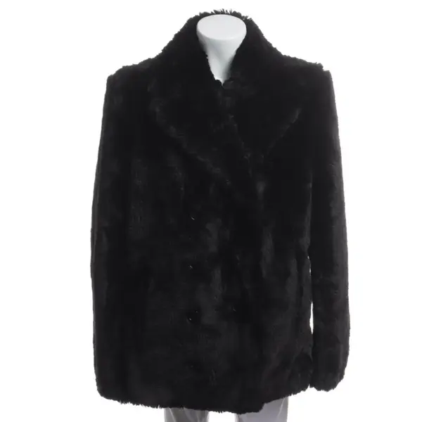 Wintermantel in Schwarz, Polyester, Saint Laurent