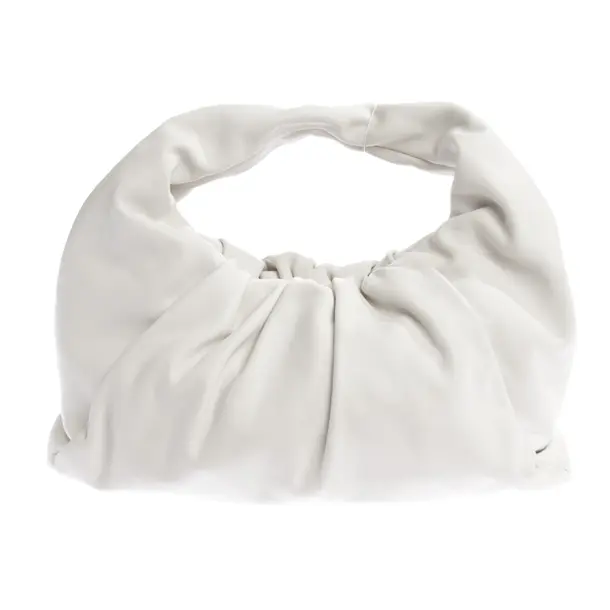 Handtasche in Weiß, Leder, Bottega Veneta