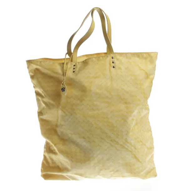 Shopper Bag in Yellow, Polyamide, Bottega Veneta