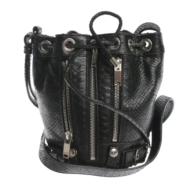 Bucket Bag in Schwarz, Leder, Saint Laurent