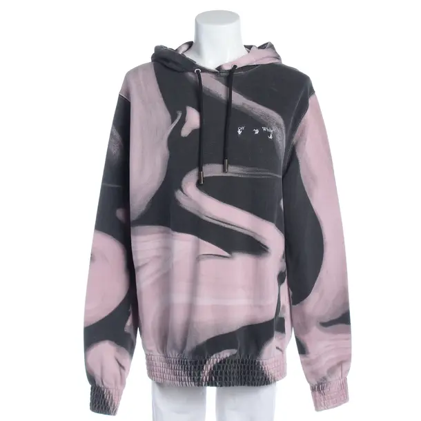 Hoodie in Gray, Cotton, Off-White