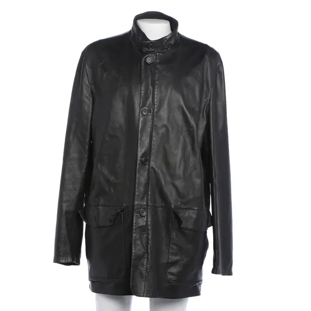 Giacca in pelle, in Nero, Pelle, Zegna