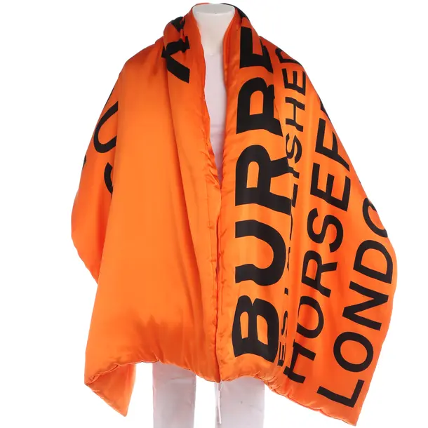 Scarf in Orange, Silk, Burberry