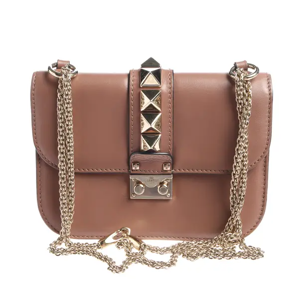 Shoulder Bag in Pink, Leather, Valentino