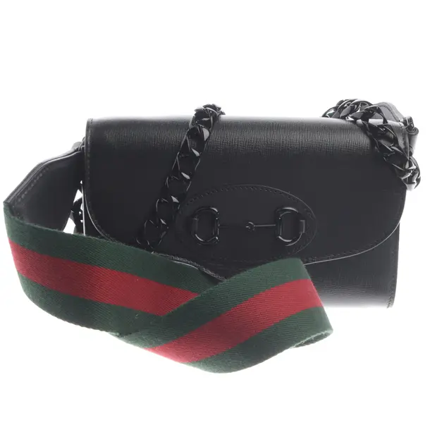 Umhängetasche in Schwarz, Leder, Gucci