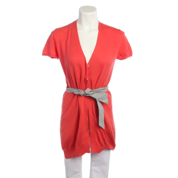 Cardigan, in Light Red, Cotton, Brunello Cucinelli