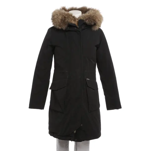 Wintermantel, in Schwarz, Polyester, Woolrich