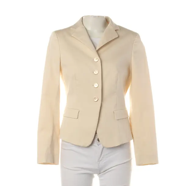 Blazer, in Cream, Baumwolle, Max Mara