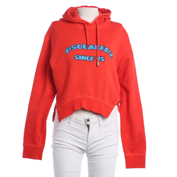 Hoodie, in Red, Cotton, Dsquared