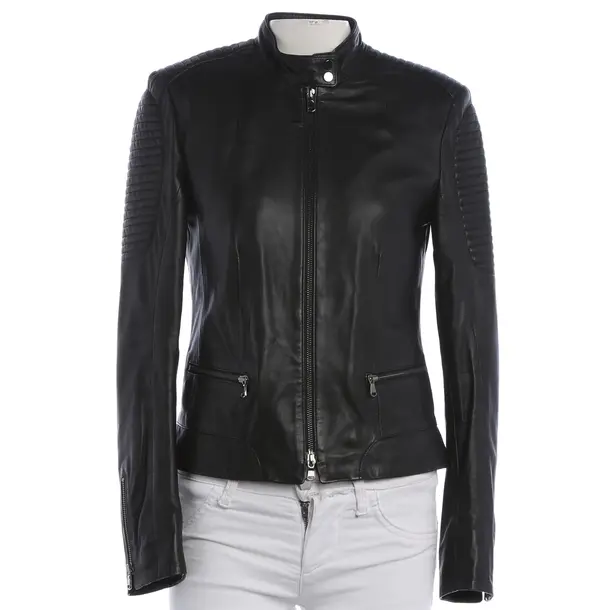 LeatherJacket, in Black, Leather, Schyia