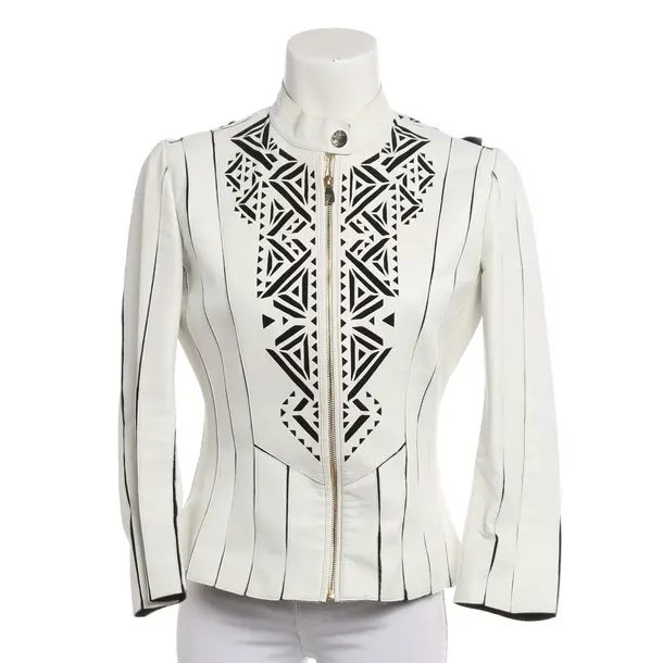 LeatherJacket, in White, Leather, Versace
