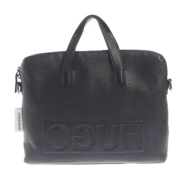 Laptoptasche in Schwarz, Leder, Hugo Boss Black Label