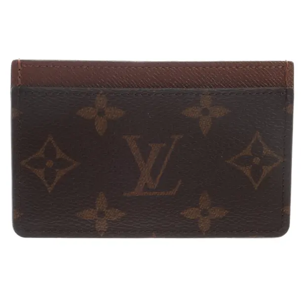 Kartenetui in Braun, Leder, Louis Vuitton