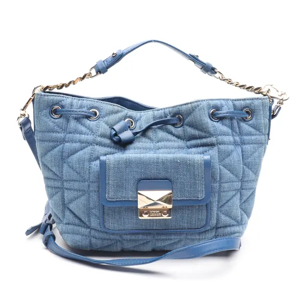 Shoulder Bag in Blue, Cotton, Karl Lagerfeld