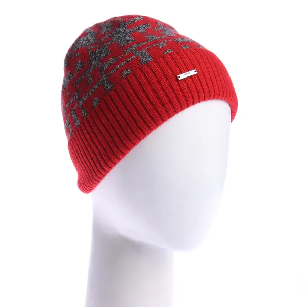 Beanie & Scarf in Gray, Wool, Hugo Boss Red Label