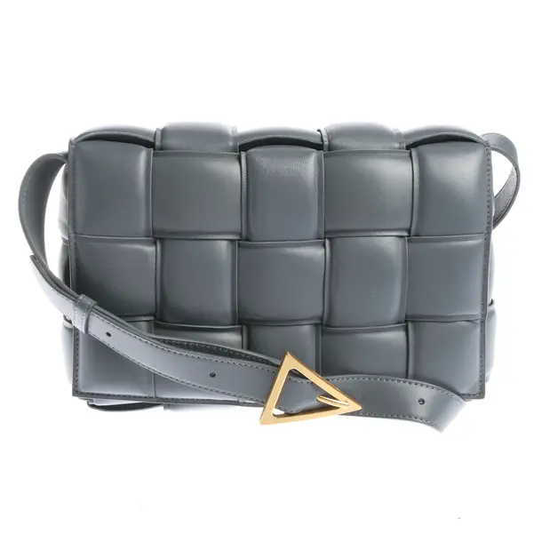 Umhängetasche in Grau, Leder, Bottega Veneta