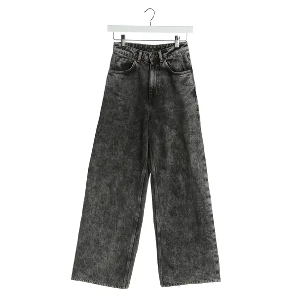 Jeans Straight Fit in Grau, Baumwolle, American Vintage