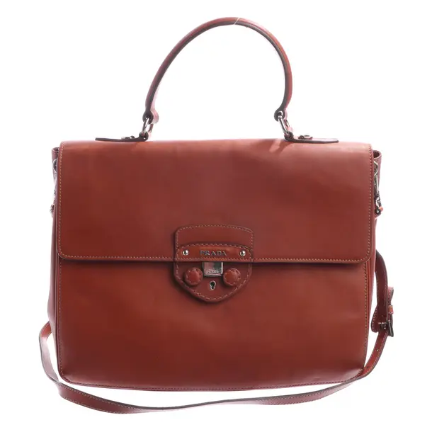 Handtasche in Braun, Leder, Prada