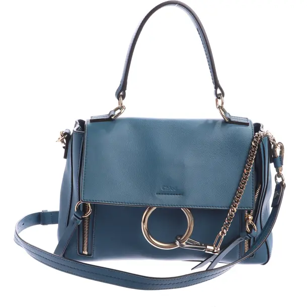 Shoulder Bag in Blue, Leather, Chloé