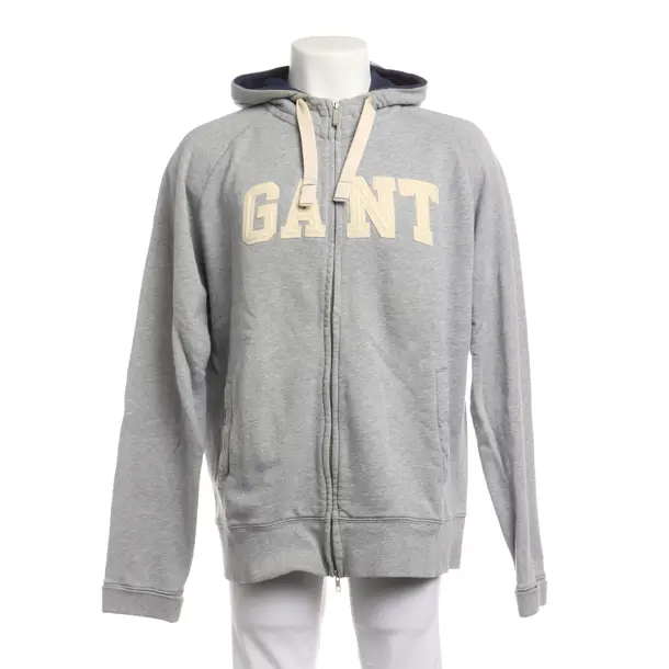 Sweatjacke in Grau, Baumwolle, Gant