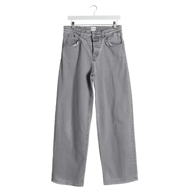 Flared Jeans in Gray, Cotton, Closed